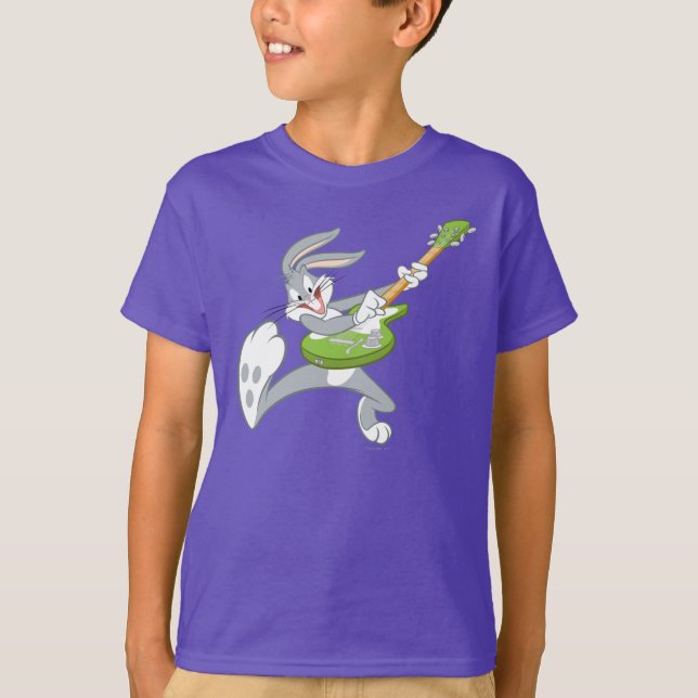 T-shirt BUGS BUNNY™ Rocking sur guitare (Devant)