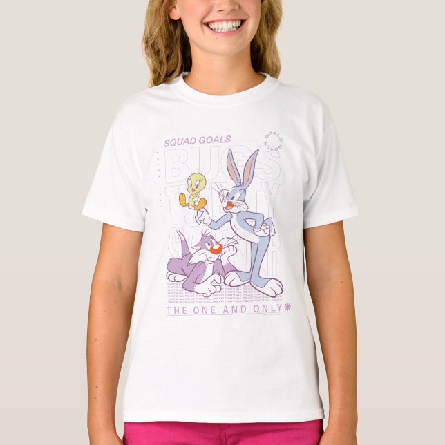 T-shirt BUGS BUNNY™, TWEETY™, SYLVESTER™ Squad Buts (Devant)