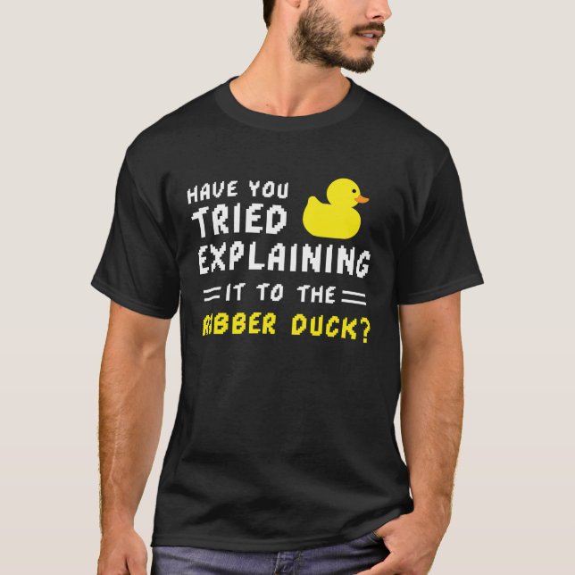 T-shirt Bugs Coder de Bugfix Squeaky Duck Informatiker (Devant)