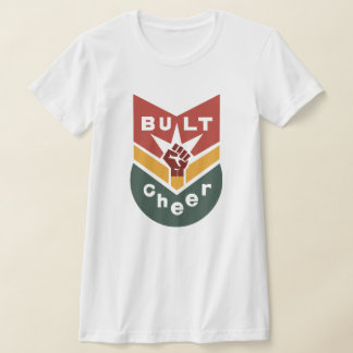 T-shirt BUILT TO CHEER Raised-Fist Badge