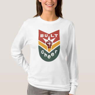 T-shirt BUILT TO CHEER Raised-Fist Badge