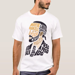 T-shirt bukele caligrama