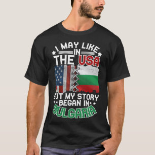 T-shirt Bulgarie Drapeau américain USA racines bulgares