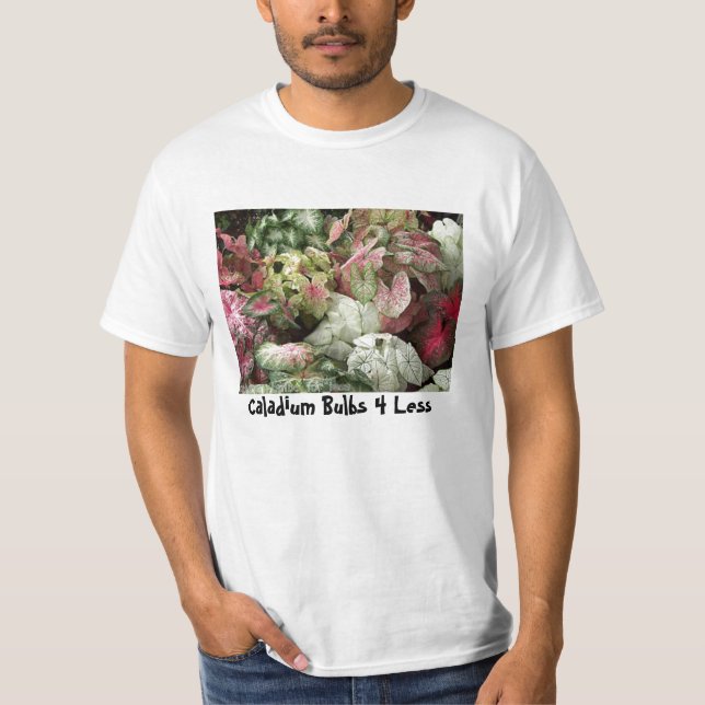 T-shirt BulkAssortPic, ampoules 4 de Caladium moins (Devant)