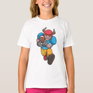 T-shirt Bull à Sports avec Football & Casque
