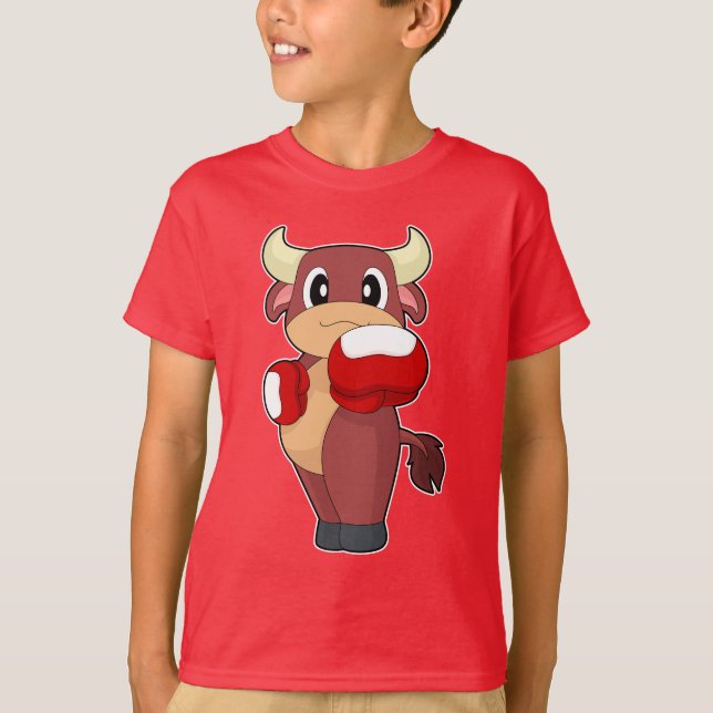 T-shirt Bull Boxer Boxing gloves Boxing (Devant)