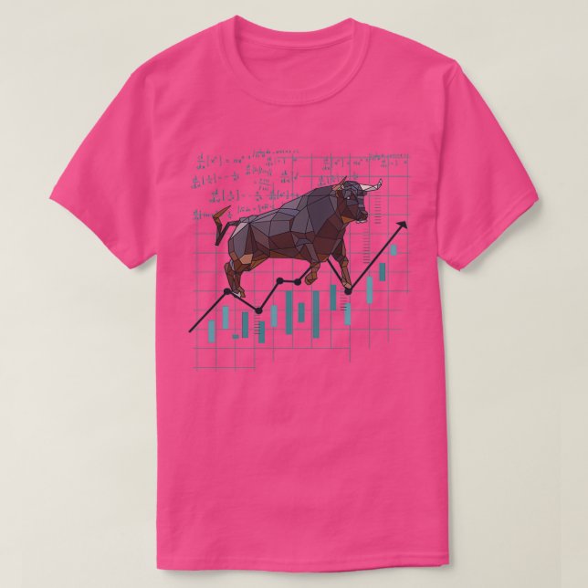T-shirt Bull Chart stock avec des formules encaisser (Design devant)