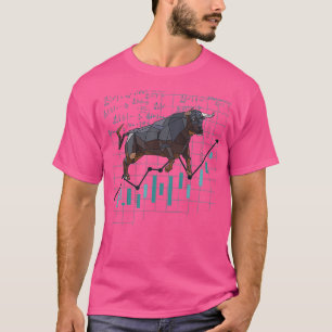 T-shirt Bull Chart stock avec des formules encaisser