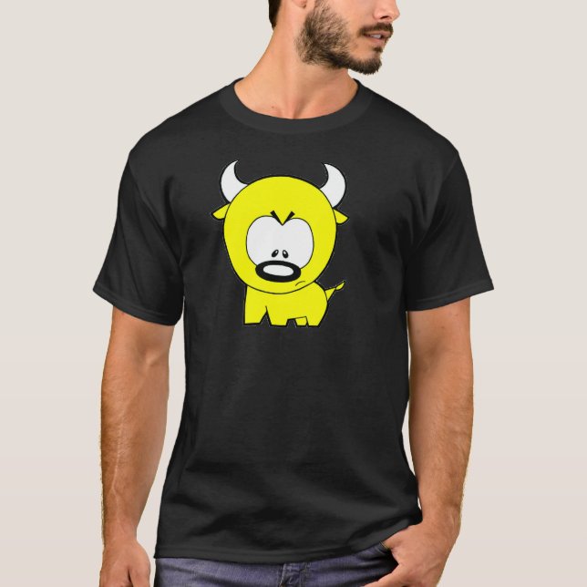 T-SHIRT BULL JAUNE (Devant)