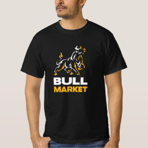 T-shirt Bull Market Stock Trader Wallstreet Investisseur