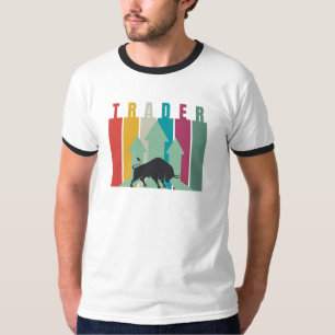 T-shirt Bull market Trader   Conception simple