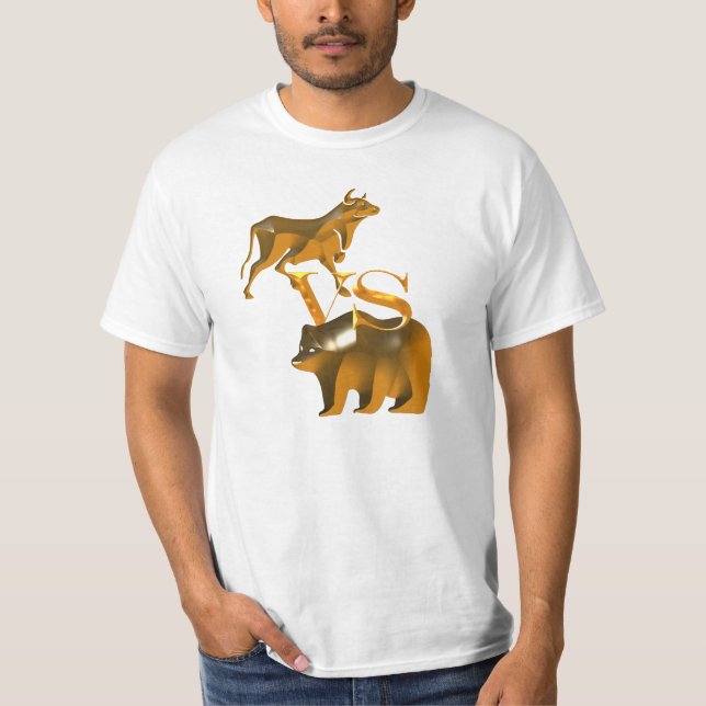 T-shirt Bull Market Vs Bear Market (Devant)