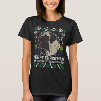 T-shirt Bull Mastiff Chien race laitier moche de Noël Swea