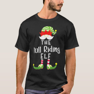 T-shirt Bull Riding Elf Group Noël Pajama Party