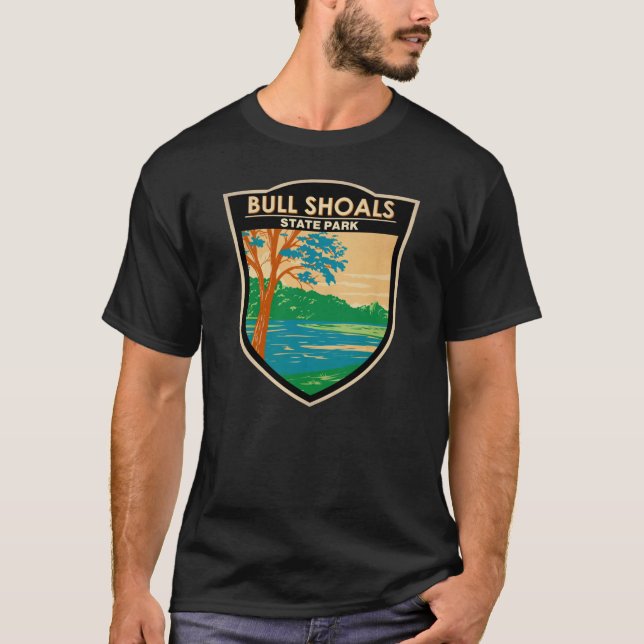 T-shirt Bull Shoals - White River State Park Arkansas  (Devant)