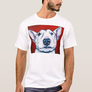 T-shirt Bull-terrier anglais blanc