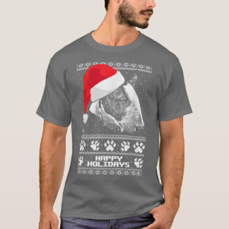 T-shirt Bull Terrier Cute Joyeux Noël