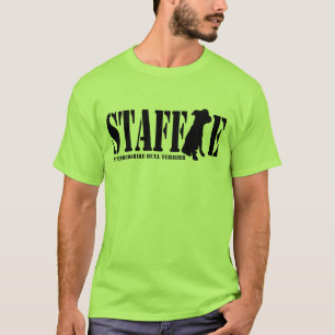 T-shirt Bull-terrier du Staffordshire - chemise/noir de