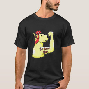 T-shirt Bull Terrier Maman Tattoo Bully Maman Maman Chien