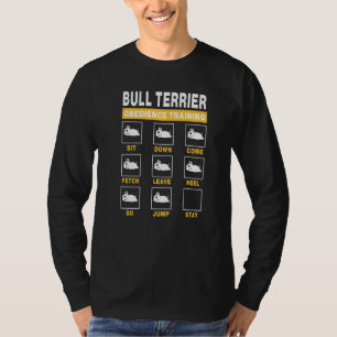 T-shirt Bull Terrier Obedience Formation Chien Guide De Fo