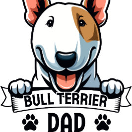T-shirt Bull Terrier Papa