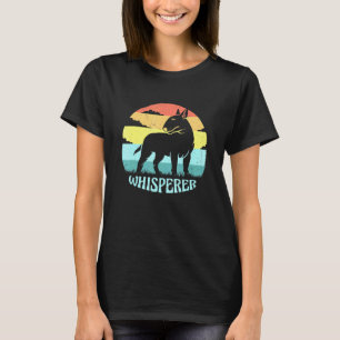 T-shirt Bull Terrier Whisperer Cool Retro Sunset Vintage P
