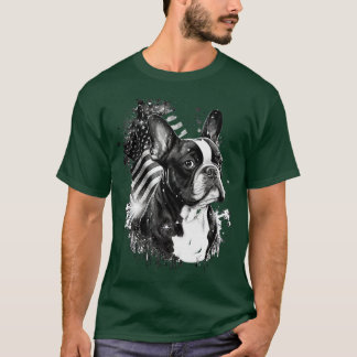 T-shirt Bulldog 4 juillet 2