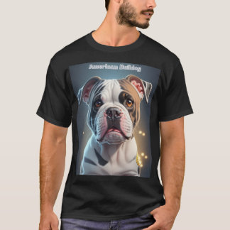 T-shirt Bulldog américain