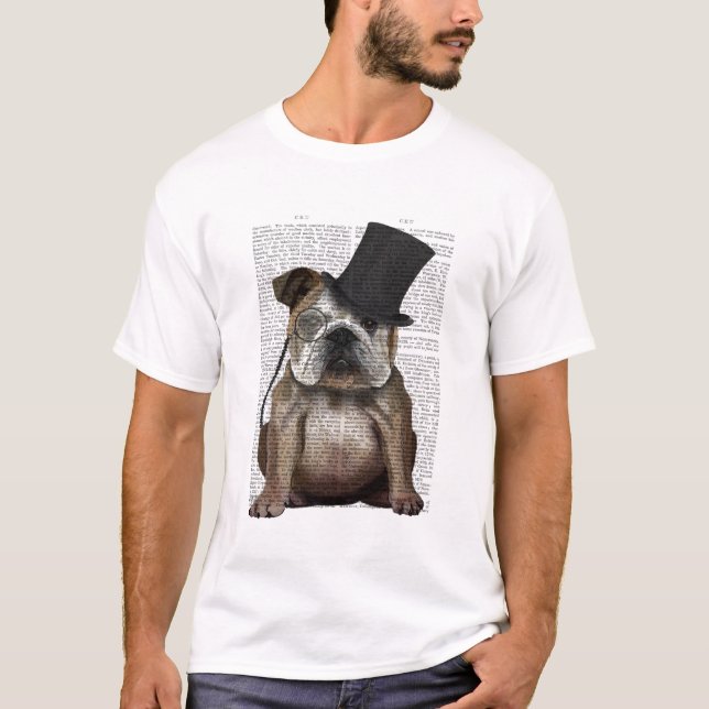 T-shirt Bulldog anglais, Hound officiel et Casquette (Devant)
