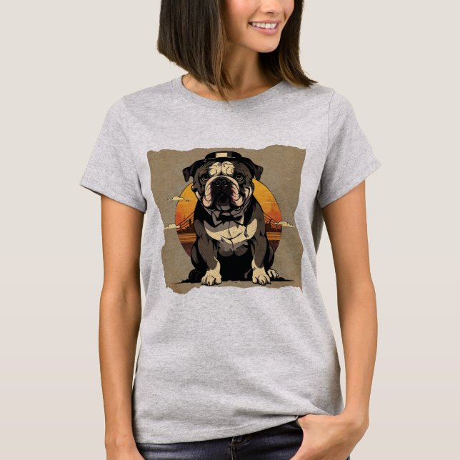 T-shirt Bulldog Blues (Devant)