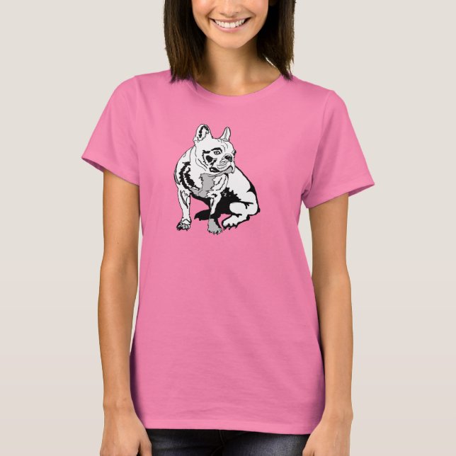 T-shirt bulldog français (Devant)