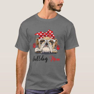 T-shirt Bulldog Maman drôle Amateurs de Bulldog