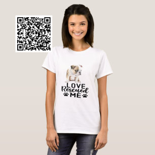 T-shirt Bulldog Puppy Love m'a Secouru