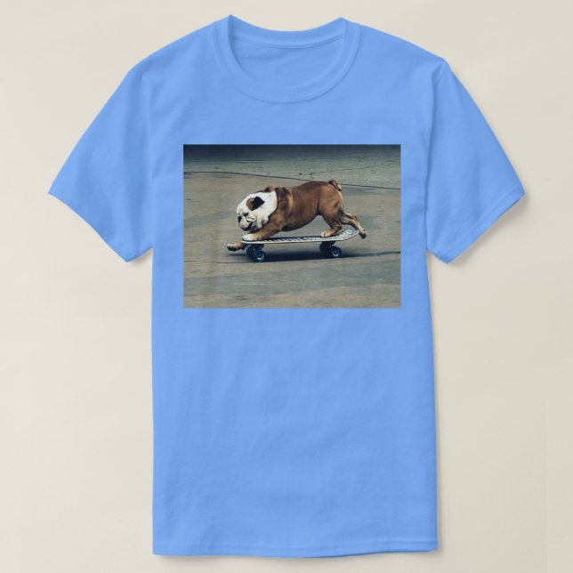 T-shirt Bulldog Skateboard anglais (Design devant)