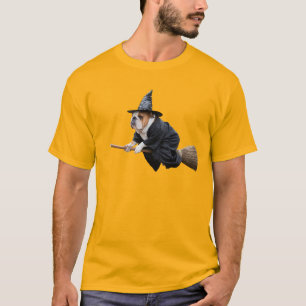 T-shirt Bulldog Witch