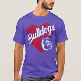 T-shirt Bulldogeam Mascot School Spirit Go Dawgs For Men W
