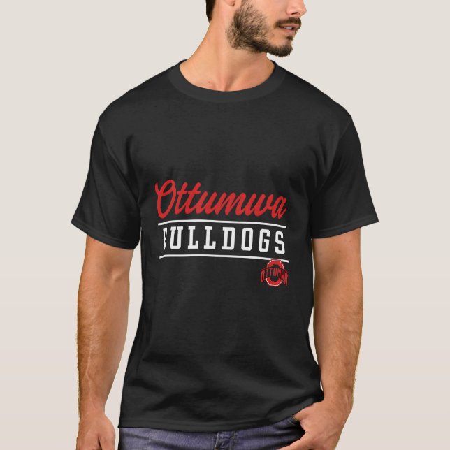 T-shirt Bulldogs du lycée d'Ottumwa (Devant)