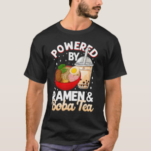T-shirt Bulle Alimentée Par Ramen & Boba Tea Noodle