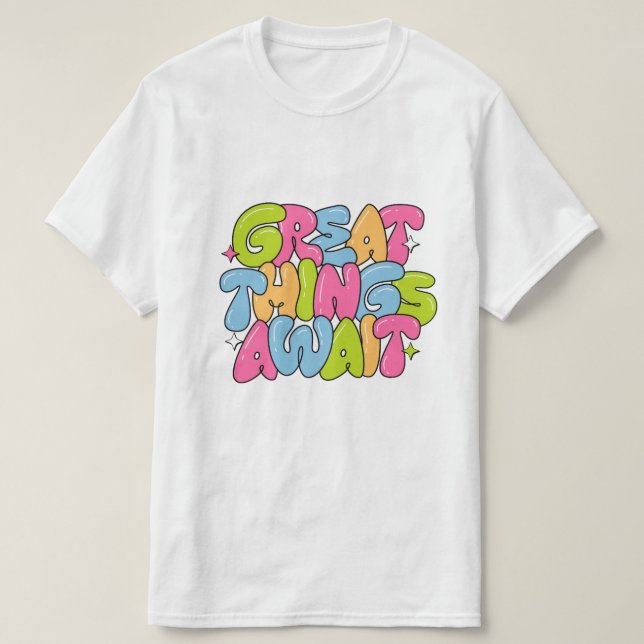 T-shirt bulle coloré (Design devant)