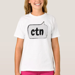 T-shirt Bulle de dialogue ctn - Ne peut pas parler mainten