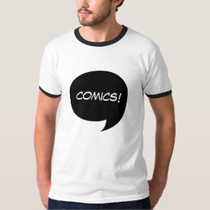 T-shirt Bulle de dialogue Pop Art en simili-rétro