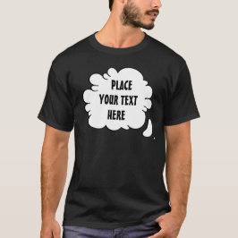 T-shirt Bulle vocale de texte personnalisée