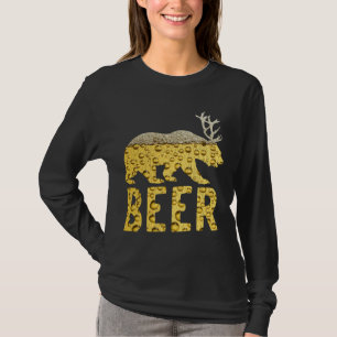 T-shirt Bulles de bière Bear+Deer=Antlers d'ours de bière