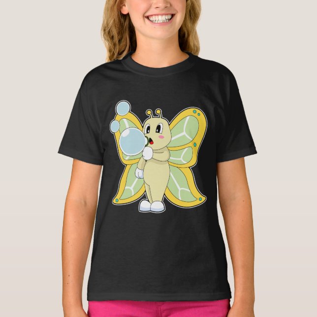 T-shirt Bulles de savon papillon (Devant)