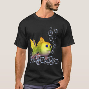 T-shirt Bulles qui soufflent pour toujours, un poisson jou