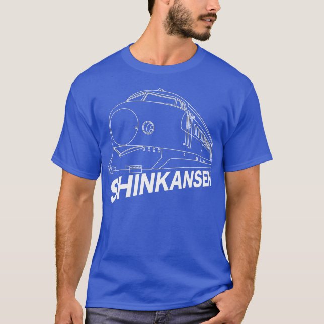 T-shirt Bullet Train T Venin Retro Shinkansen (Devant)