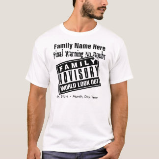 T-shirt Bulletin de renseignements de famille