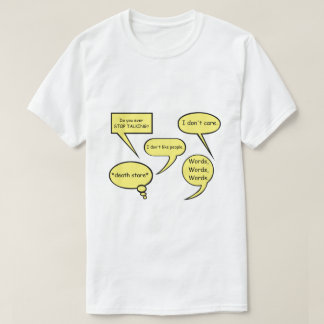 T-SHIRT BULLETIN INTJ SPEECH