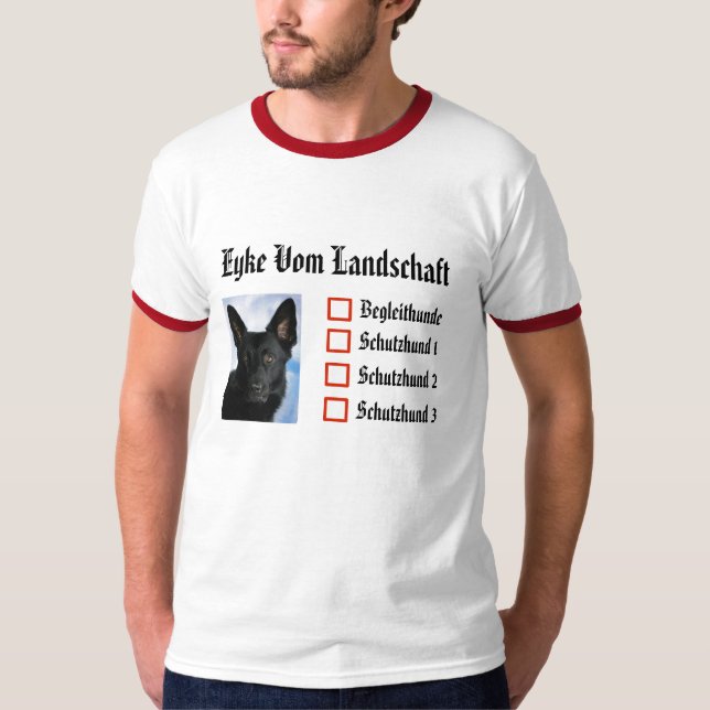 T-shirt Bulletin PERSONNALISABLE de SchH (Devant)