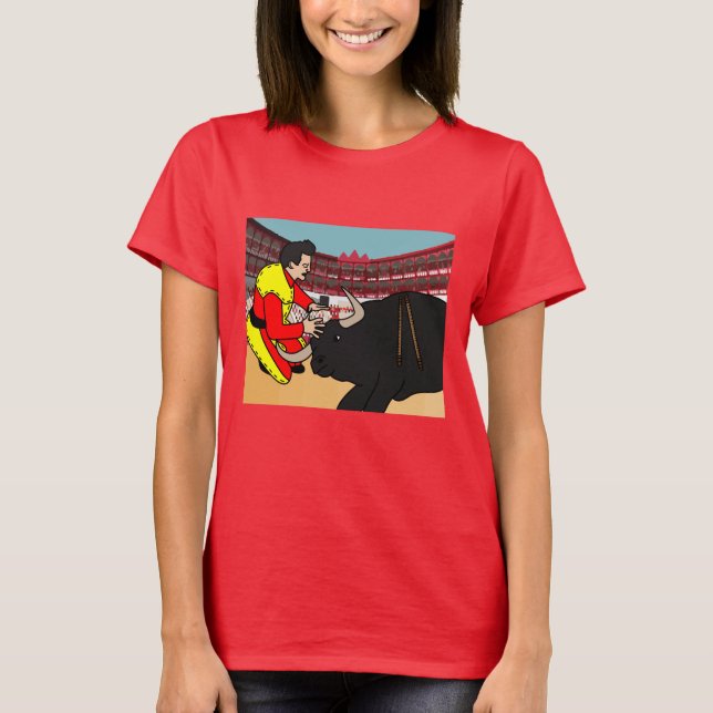 T-shirt Bullfight Torero Bull (Devant)